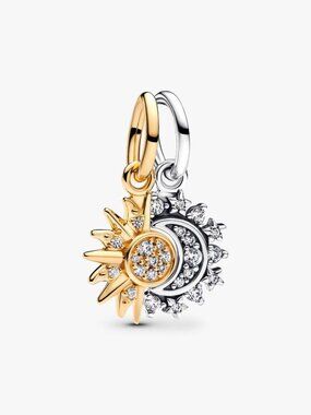 Pandora Splittable Sun & Moon Dangle Charm
